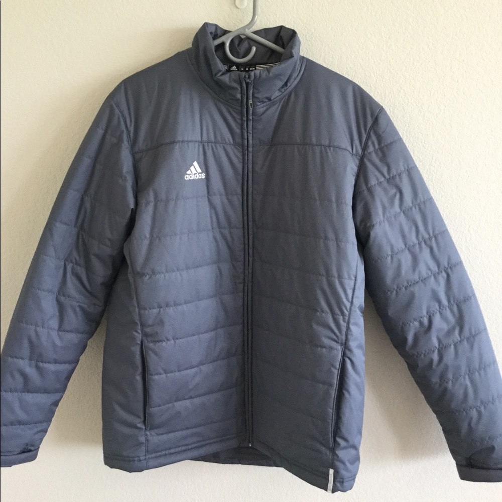 Adidas insulated jacket. Gray. Size Medium